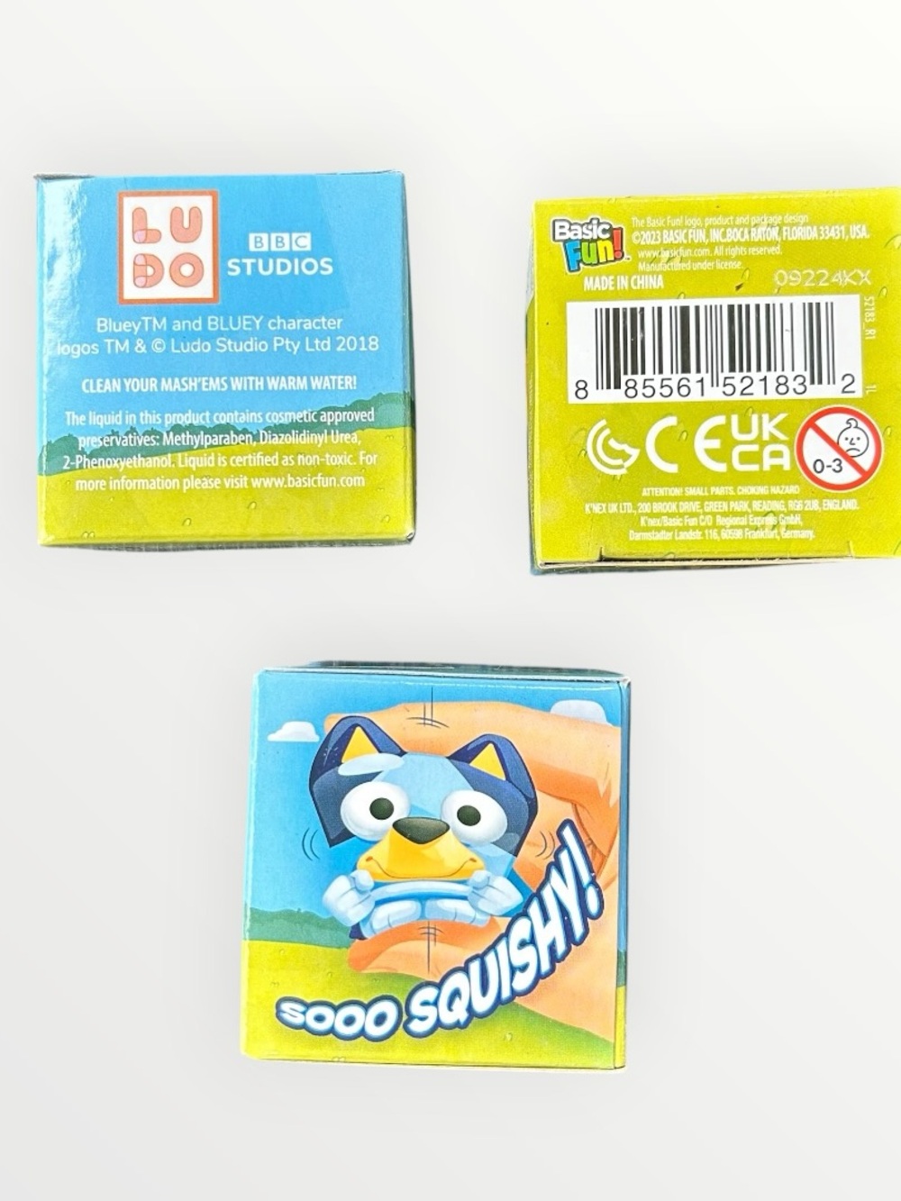 Bluey Series 1 Mash'Ems Blind Box Squishy Toy Bundle Lot of 3 Sealed NEW